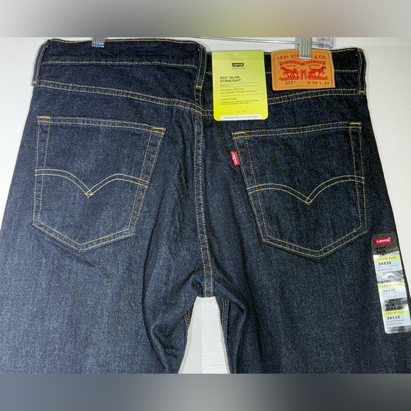 NWT Levi's Flex 513 Slim Fit Straight Leg Stretch Jeans Men's Size W34xL32 - Picture 8 of 13